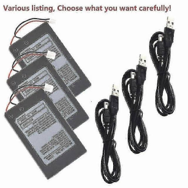 Xjcompatible With Ps3 Playstation 3 Dualshock 3 Controller Battery + Cable Cechzc1e /cechzc2e