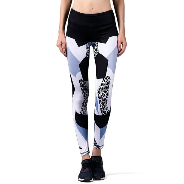Women's Printed Compression Yoga Pants Active Workout Leggings