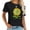 Black, variant on Happy Earth Day Every Day Sunflower Teachers Earth Feminine Short Sleeve Shirt for Women, Graphic Tee with Unique Print, Versatile Top for Casual or Dressy Occasions