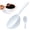 White, variant on 1/4 Cup Long Handle Coffee Scoop 2 Oz 60 mL Measuring Scoop for Coffee Beans Protein Powder Pet Food Grains and Dry Goods BPA Free Plastic Measuring Spoon White