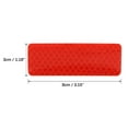 thumbnail image 4 of Unique Bargains 12pcs Red Rear Bumper Reflector Reflective Stickers Warning Tape 3 x 8cm for Car, 4 of 4