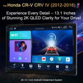 thumbnail image 4 of Asure 13.1" 4+64G Car Stereo For Honda CR-V CRV IV (2012-2016) with Android 14 / CarPlay Radio / BT 5.0, 4 of 24