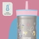 thumbnail image 2 of Termo Botella 12oz Para Niños Con Popote Acero Inox Leighton rosa Estándar, 2 of 5
