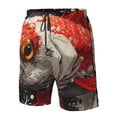 thumbnail image 4 of Balery Abstract Red Koi Fish Art Traje de Baño Estilo Hawaiano para Hombre, Shorts de Secado Rápido con Bolsillos-3X-Large, 4 of 6