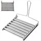 thumbnail image 4 of Parrilla para Perritos Calientes para Barbacoa 2 Piezas, Rodillo para Perritos Calientes para Barbacoa, Toallero Acero Inoxidable con Madera, Toallero Plegable, 4 of 5