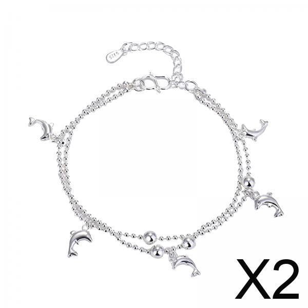 Pulsera Tobillera,Pulsera de cadena elegante y elegante,joyería única,Pulseras accesorios regalos pie joyas fiesta,Tobillera elegante para fiesta casual,playa,aniversario,Pulsera con