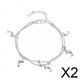 thumbnail image 1 of Pulsera Tobillera,Pulsera de cadena elegante y elegante,joyería única,Pulseras accesorios regalos pie joyas fiesta,Tobillera elegante para fiesta casual,playa,aniversario,Pulsera con, 1 of 5