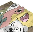 thumbnail image 3 of Coolnut Colored Cartoon Bears Shower Curtain Waterproof Bathroom Fabric Shower Curtain Set with Hooks, 60x72 inches Home Decor, 3 of 6
