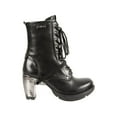thumbnail image 3 of New Rock TR001-S1 Ladies Trail Black 100% Leather Gothic Punk Lace Boots 39, 3 of 6