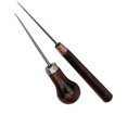 thumbnail image 2 of 2 Pcs Solid Wood Handle Drillable awl leather Awl Leather Craft Cloth Professional Stitching Sewing Repair Tools, 2 of 7