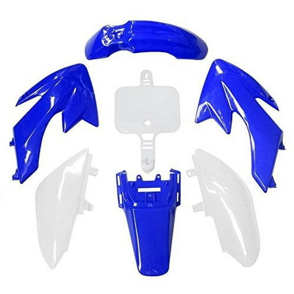 Lumix GC Blue White Fairing Body Plastic Kit For 50cc Honda CRF50 XR50 Dirt Pit Bikes
