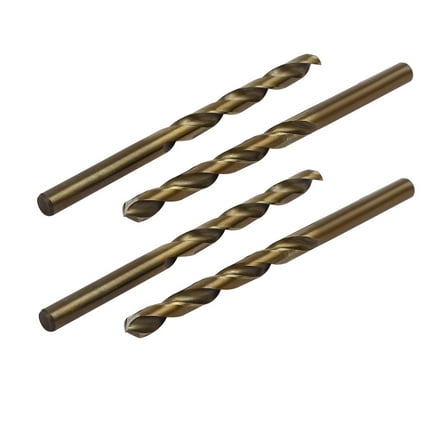 6mm Drilling Dia Straight Round Shank HSS Cobalt Metric Twist Drill Bit 4pcs