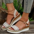 thumbnail image 5 of Maoxin Women's Sandals Fashion Casual Summer New Style Fish Mouth Wedge Heel Thick Bottom Sandals Sandals for Women White 39, 5 of 8