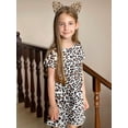 thumbnail image 5 of Oudiya Girls 2 Piece Tie Dye Pajamas Set Summer Trendy Outfit Lounge Set Kids Sleepwear, 5 of 7