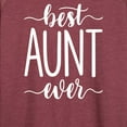thumbnail image 3 of Instant Message - Best Aunt Ever - Women's Lightweight French Terry Long Sleeve Shirt, 3 of 6