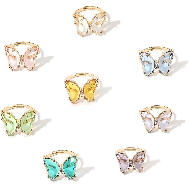 Anillo de Mariposa de circonita cúbica LIUYMXG