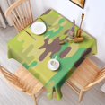 thumbnail image 4 of Camouflage Square Tablecloth 42x42in(107x107cm) – Waterproof Polyester Printed Table Cover, Wrinkle Resistant & Washable for Kitchen Dining Picnic Party Decor, 4 of 6