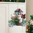 thumbnail image 2 of Beautynvta Christmas Ornaments, Cute Christmas Dog Riding Motorcycle Christmas Tree Decorations, Acrylic Pendant, Personalized Christmas Hanging Ornaments, Xmas Gifts, 2 of 5