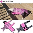 thumbnail image 4 of Chaleco salvavidas para perros, portátil, antidesgarro, para natación, ajustable, con asa de rescate para perros pequeños, medianos y grandes, S, rosa, 4 of 5