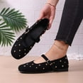 thumbnail image 4 of Xfvqtps Womens Mary Jane Flats Slip on Shoes with Studded Detail Soft Casual Flat Shoes Comfortable Slip on Flats for Women Black, 4 of 9