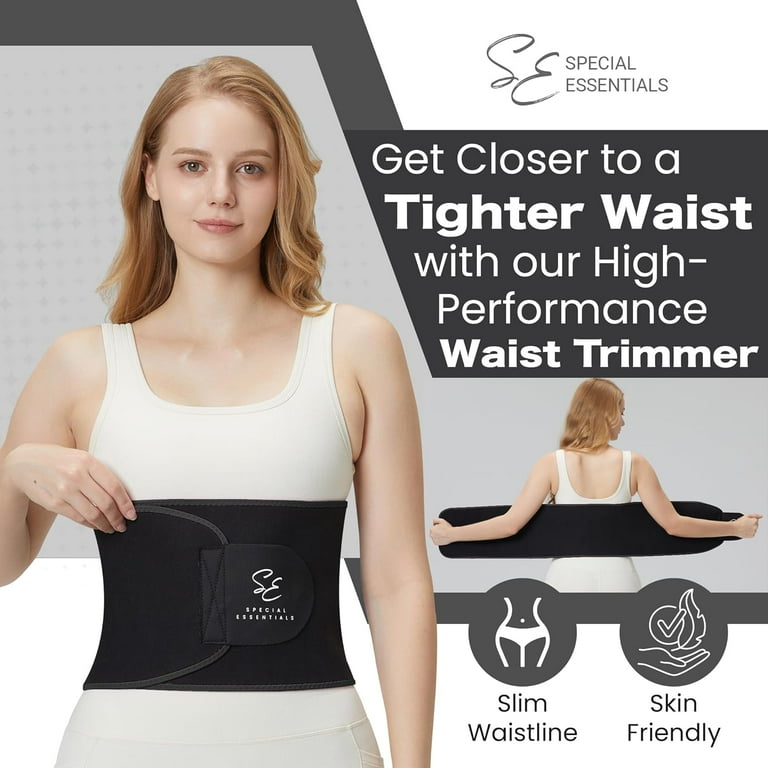 Special Essentials Waist Trimmer for Women Men Adjustable Sweat Band Waist Trainer Breathable Mesh for Training Workouts