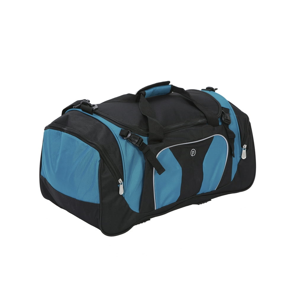 Protege Protege 22" Sport Duffel Bag, Aqua/Black