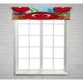 thumbnail image 1 of Cortina Valance ABPHQTO Cangrejo Dulce Rojo 30x130 cm, 1 of 1