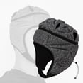 thumbnail image 3 of Almencla EVA Goalkeeper Rugby Soccer Football Rugby Hat Head Protector Guard Gray, 3 of 8