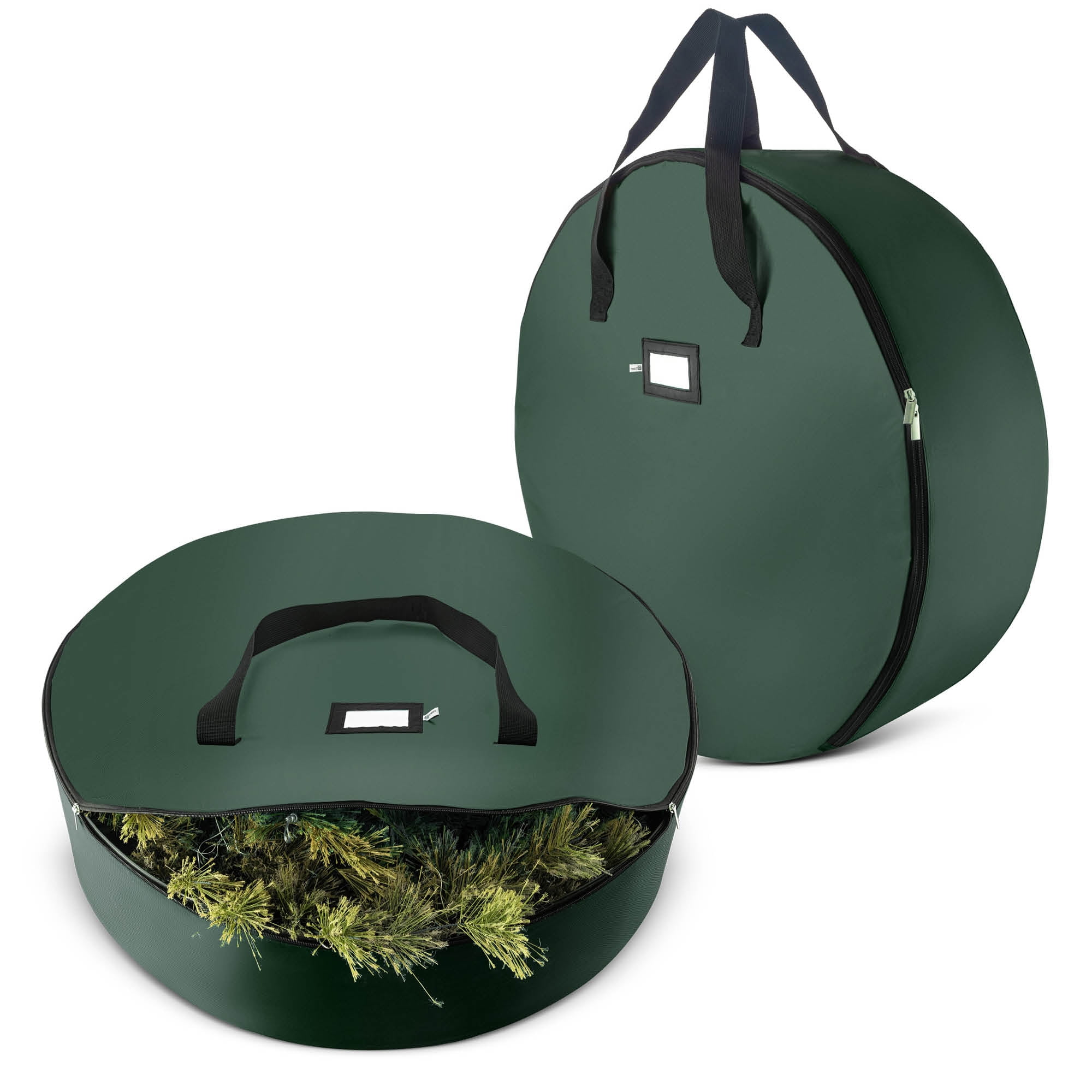 Christmas Wreath Storage Container Oxford Canvas Bag Zipper Handles Red 30/'/'