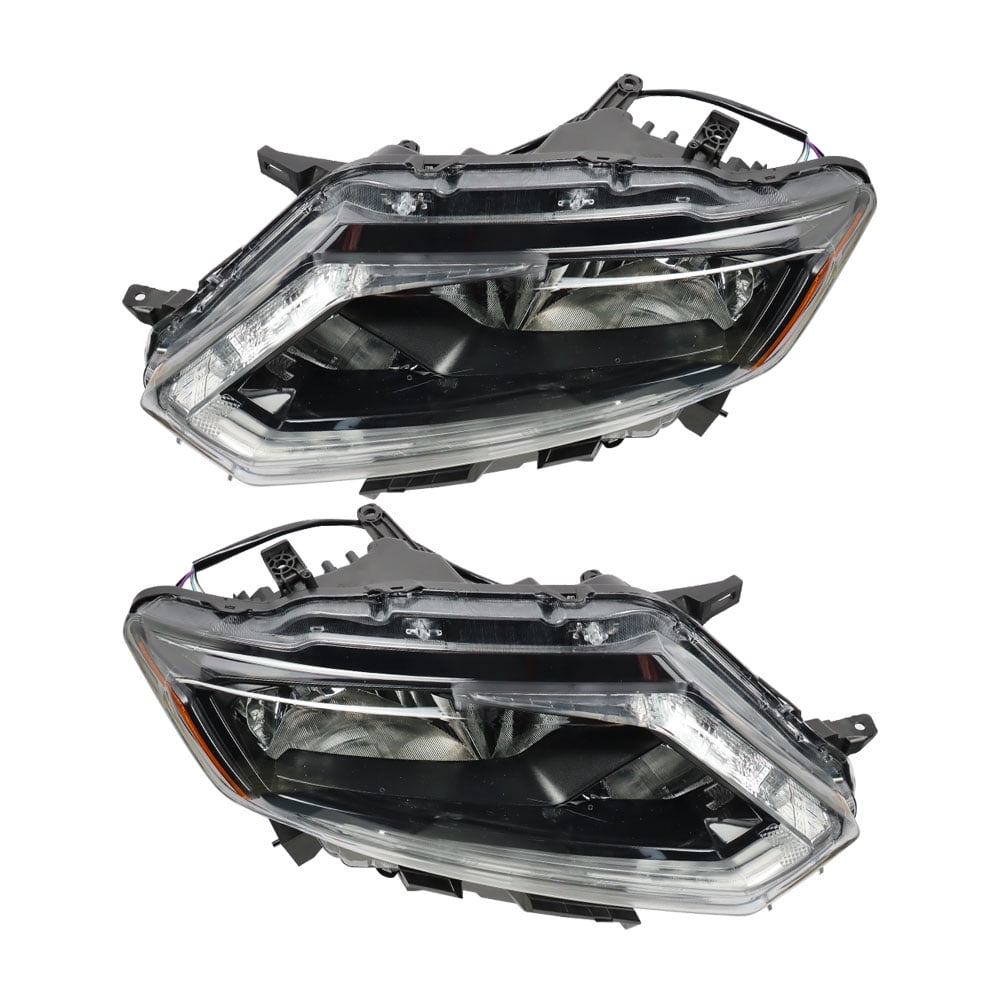 LABLT Headlights w/LED DRL Replacement for 2014 2015 2016 Nissan Rogue Halogen Headlamp Assembly Left and Right Side