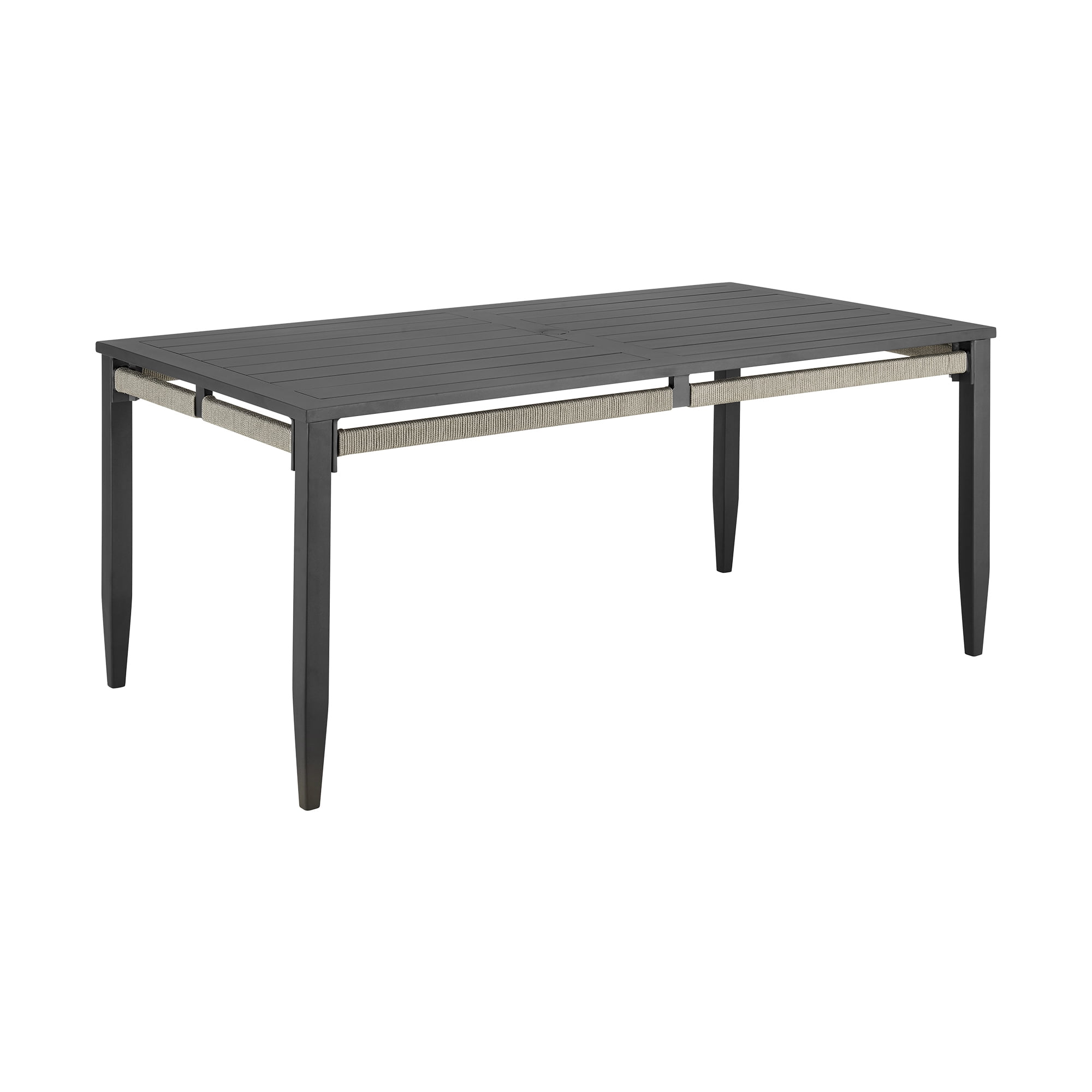Zella Outdoor Patio 5 Piece Dining Set in Aluminum