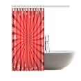 thumbnail image 2 of MKHERT Red Star Burst Shower Curtain Waterproof Bath Curtain Decor 66x72 inch, 2 of 2