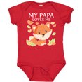 thumbnail image 3 of Inktastic My Papa Loves Me- little fox Boys or Girls Baby Bodysuit, 3 of 5