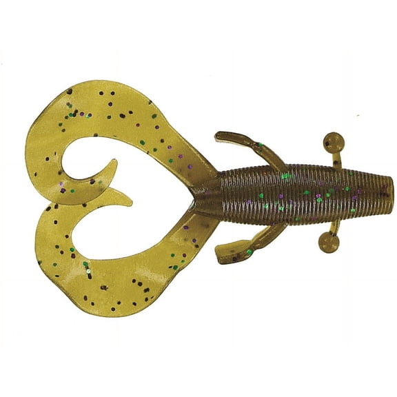 Yamamoto 136-07-301 Cowboy Creature Bait 4" 7pk #297 NF Large Green