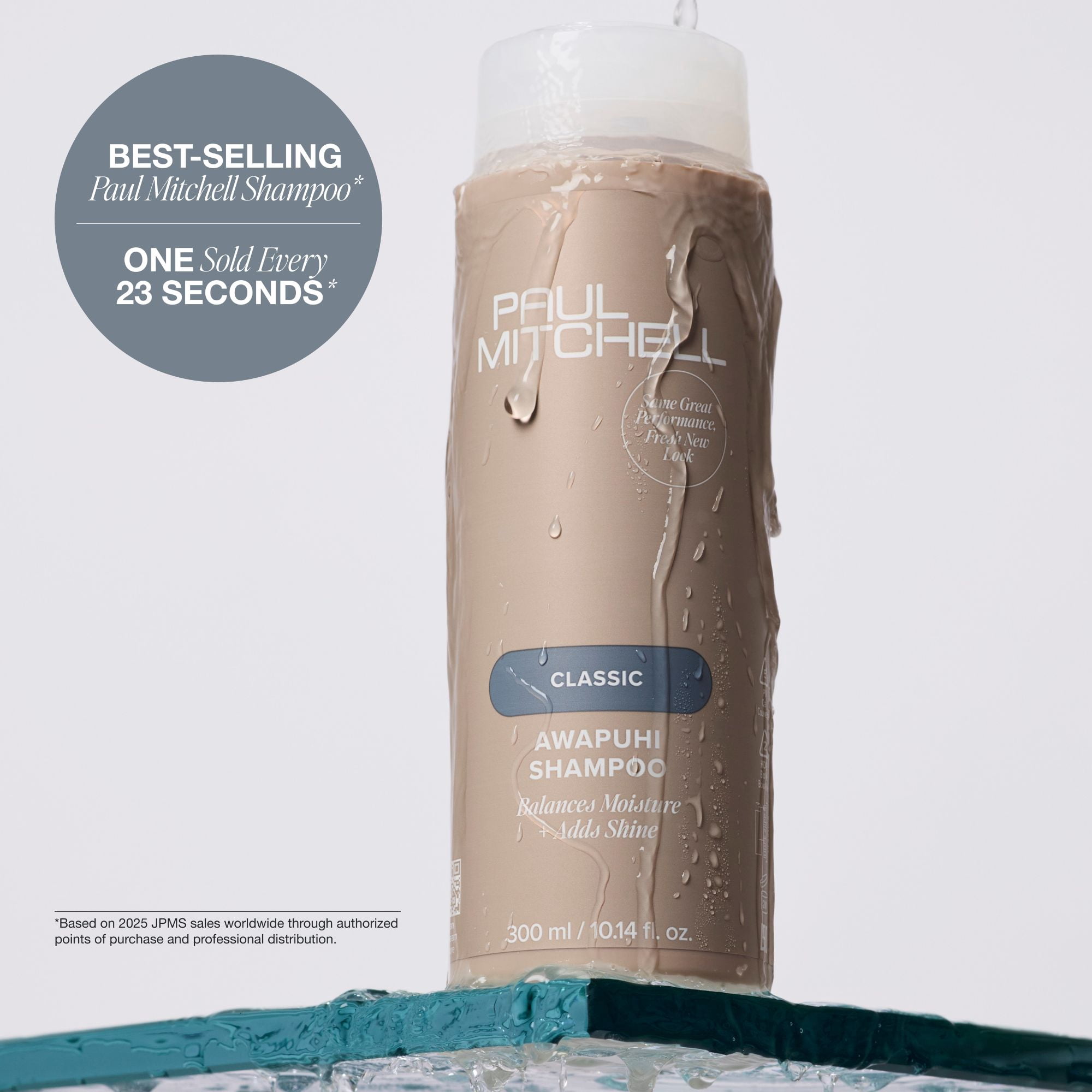 Paul Mitchell Awapuhi Shampoo, Balances Moisture + Adds Shine, For All Hair Types, Especially Fine + Static-Prone Hair, 16.9 fl oz