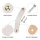 thumbnail image 3 of Uxcell 6 Paquetes Tiradores de Cajón de Cuero con Tornillos, Crema/Oro (Espaciado de Agujeros: 96 mm), 3 of 5