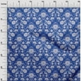 thumbnail image 3 of oneOone Silk Tabby Medium Blue Fabric Floral Craft Projects Decor Fabric Printed By The Yard 42 Inch Wide, 3 of 4