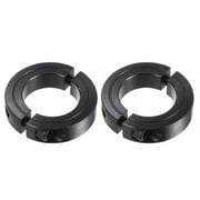 Uxcell 2pcs Shaft Collars for 1-1/4" Rod 2-1/16" OD 1/2" Width Double Split Axle Clamp-On Collar with Set Screw