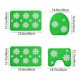 thumbnail image 3 of Alfombras de baño, alfombras para sala de estar, alfombra de área, tapete de baño, juego de 4 alfombras navideñas para baño, alfombras navideñas con copos de nieve, lavables, antideslizantes, absorben, 3 of 6