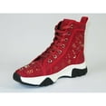 thumbnail image 4 of Mens High Top Shoes By FIESSO AURELIO GARCIA,Spikes Rhine stones 2412 Red, 4 of 8