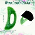 thumbnail image 2 of Gua Sha Massage Tool with Handle Resin Massage Tools Lymphatic Drainage Massager Body Shaping Gua Sha Tools for Full Body Men Women Birthday Festival Holiday Present (Green), 2 of 5