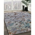 thumbnail image 3 of Ahgly Company Machine Washable Indoor Rectangle Industrial Modern Dark Goldray Area Rugs, 2' x 3', 3 of 7