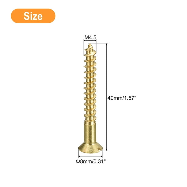 5 Mm Tornillos Para Madera De Auto-roscantes Torx Amarillo Con Cabeza Plana Zincada Para Uso Múltiple En Madera (Caja De 100 Unidades) Tamaño: 5 Mm X 60 Mm