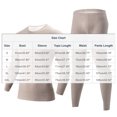 thumbnail image 3 of NJDVHB Ensemble de Chandail à Capuchon Chauds pour Hommes, Ensemble de Survêtements pour Hommes, Ensemble de Pyjamas pour Hommes, Tenue de Nuit Décontractée Chaude à Manches Longues et Col Rond, Beige, G, 3 of 5