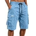 thumbnail image 2 of Trgacdwlo Men Cargo Shorts Breathable Men's Athletic Shorts Hiking Running Quick Dry Elastic Waist Mens Shorts Casual with Pocket, 2 of 8