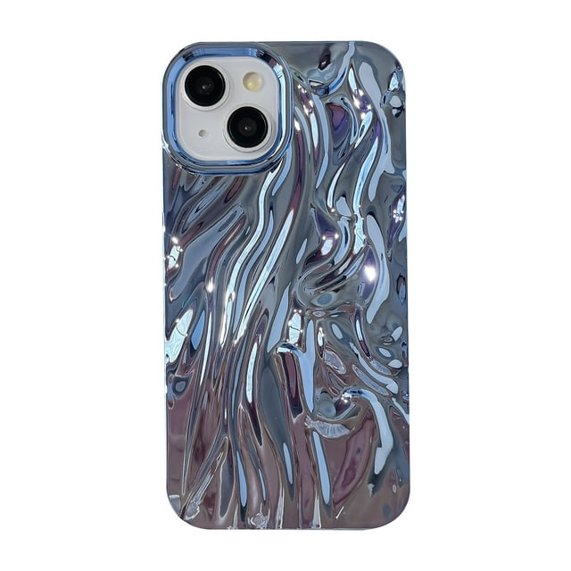 Funda de teléfono compatible con iPhone 13 Pro, azul y verde