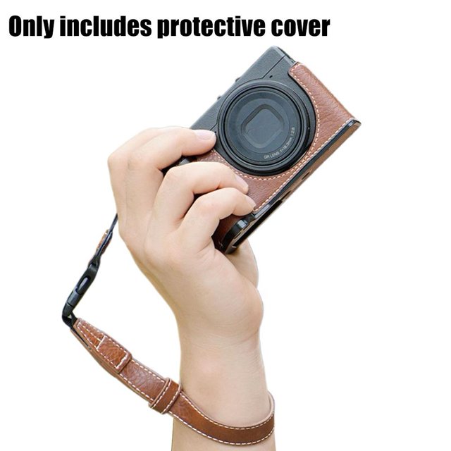 Handmade Leather Case For Ricoh gr3x Camera Protective Shell with Lens Wrist Bag Strap Journal Y0E0 Accessori Camera Edition