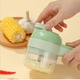 thumbnail image 3 of Jinsinto Portable Electric Vegetable Cutter Set, Portable Mini Garlic Chopper for , Chili, Fruit, Meat, 3 of 4