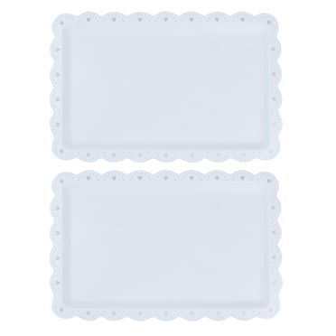Shisuyan Dessert Table Stands Rectangular 2Set 14.4X9.3X0.8In