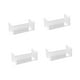thumbnail image 5 of Estante de almacenamiento de escritorio con soporte de exhibición transparente de 4 piezas, estante de almacenamiento único para decoración del hogar, estante para gabinete de Corto ancho, 5 of 7